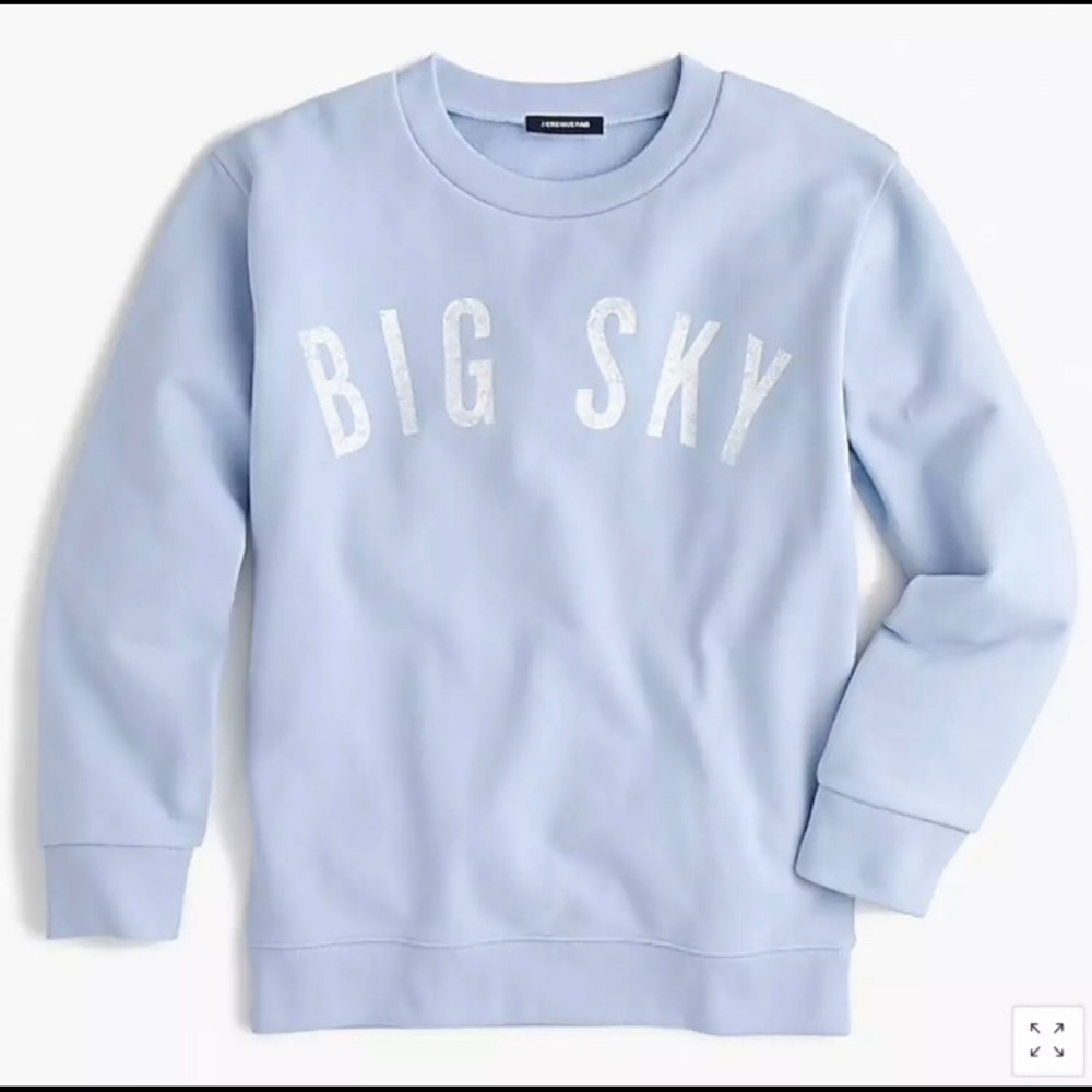 Jcrew big sky blue sweatshirt